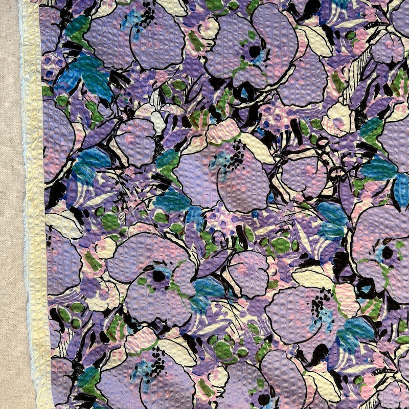 Hokkoh - Salt Shrunk Cotton - Large Floral - Purples