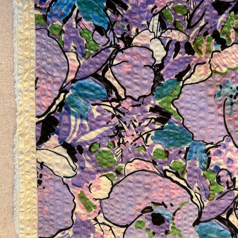 Hokkoh - Salt Shrunk Cotton - Large Floral - Purples