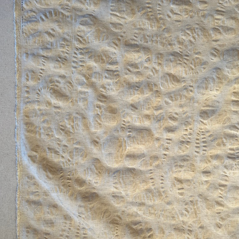 Hokkoh - Salt Shrunk Cotton Linen Sheeting - Abstract - Natural