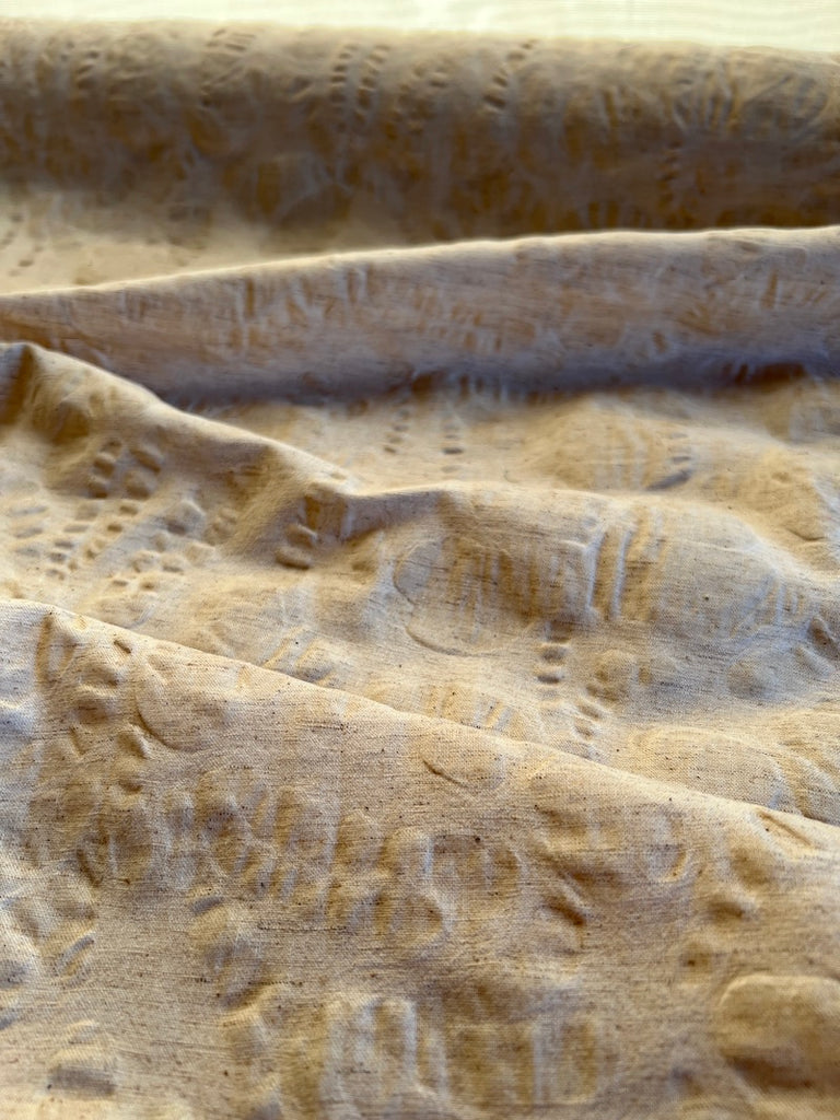 Hokkoh - Salt Shrunk Cotton Linen Sheeting - Abstract - Natural