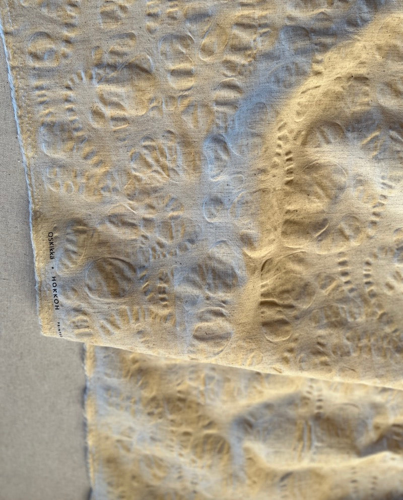 Hokkoh - Salt Shrunk Cotton Linen Sheeting - Abstract - Natural