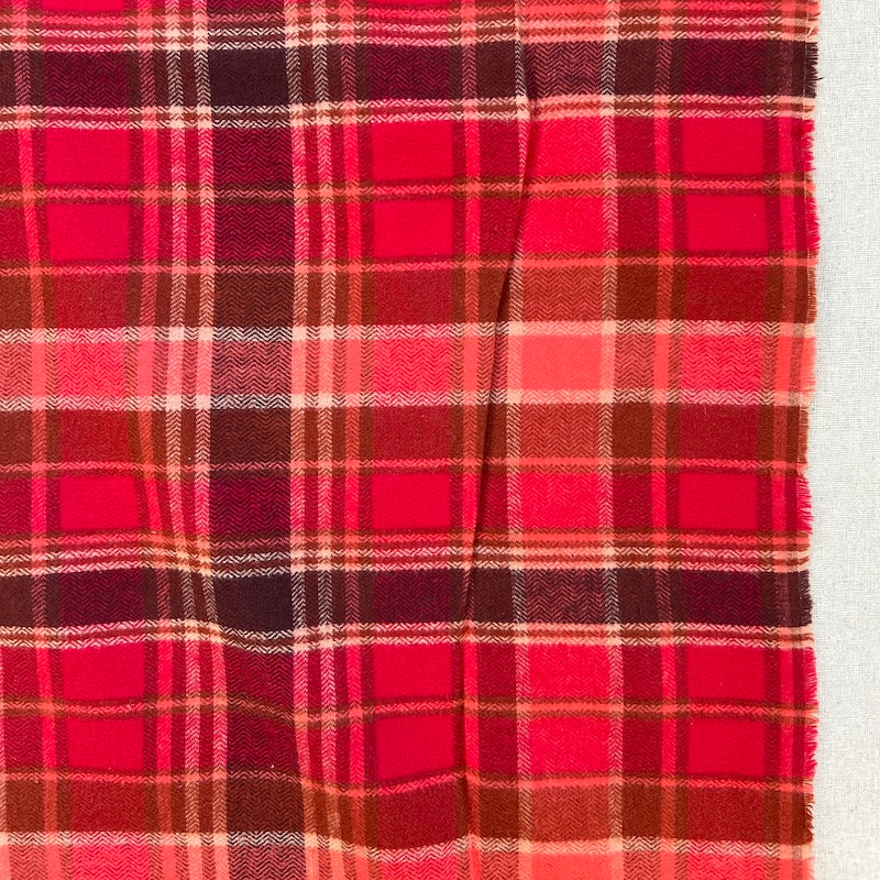 Art Gallery - Highland Flannel - Chevron Plaid - Cranberry