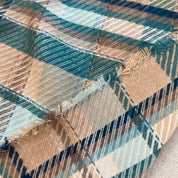 SALE-Art Gallery - Highland Flannel - Royal Plaid Twill - Horizon