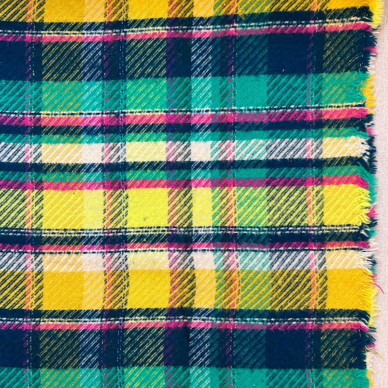 Art Gallery - Highland Flannel - Royal Plaid Twill - Sunrise