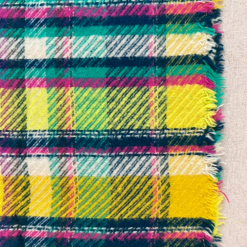 Art Gallery - Highland Flannel - Royal Plaid Twill - Sunrise