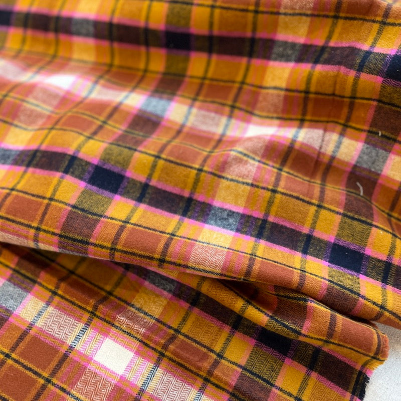Art Gallery - Highland Flannel - Chevron Plaid - Toffee