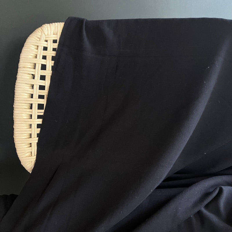Cotton Interlock - Black