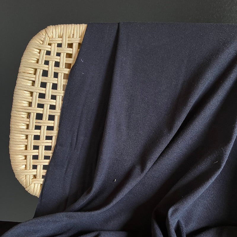 Deadstock - Cotton Rib Knit - Black