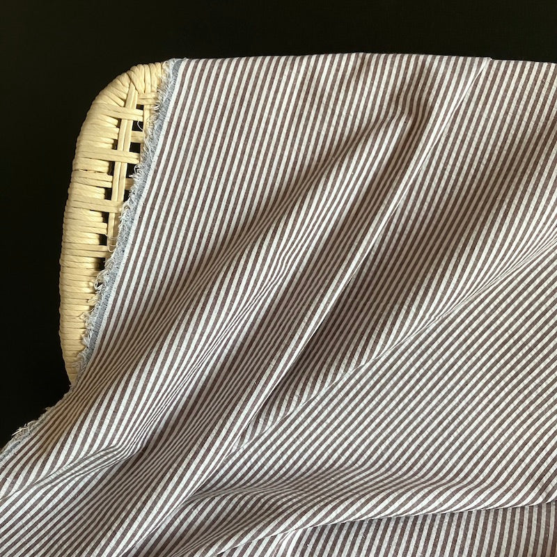 Deadstock - Cotton Seersucker - Black