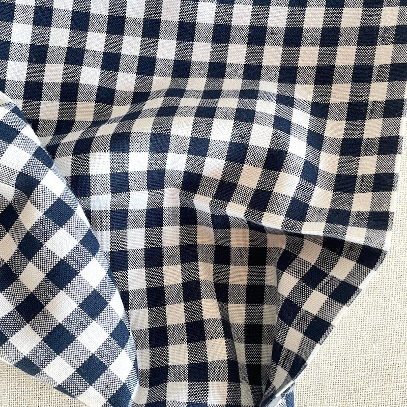 Gingham Weaves - Cotton - Navy