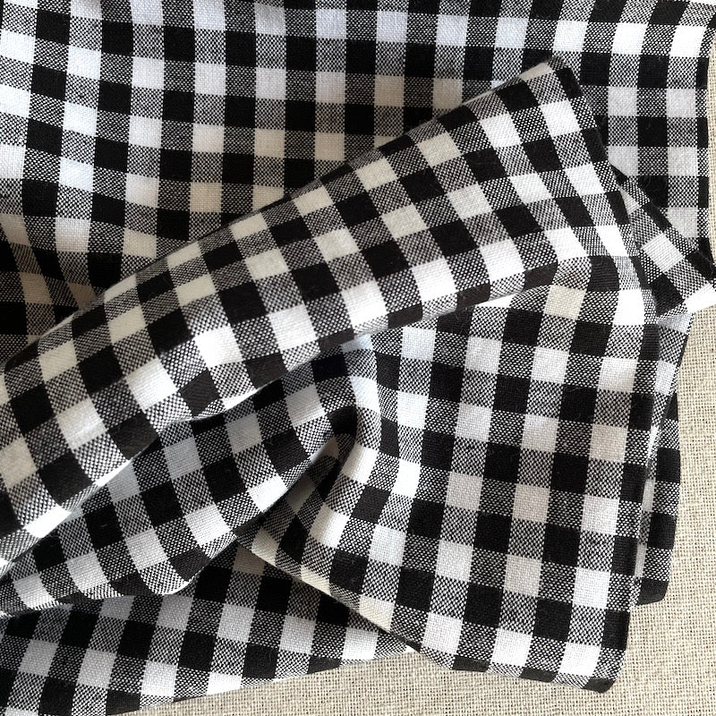 Gingham Weaves - Cotton - Black