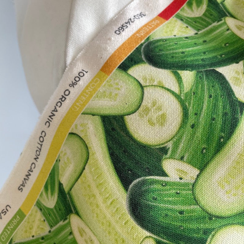 Paintbrush Studio - 6.8 Ounce Organic Cotton Canvas - Homestead Harvest - Cucumbers