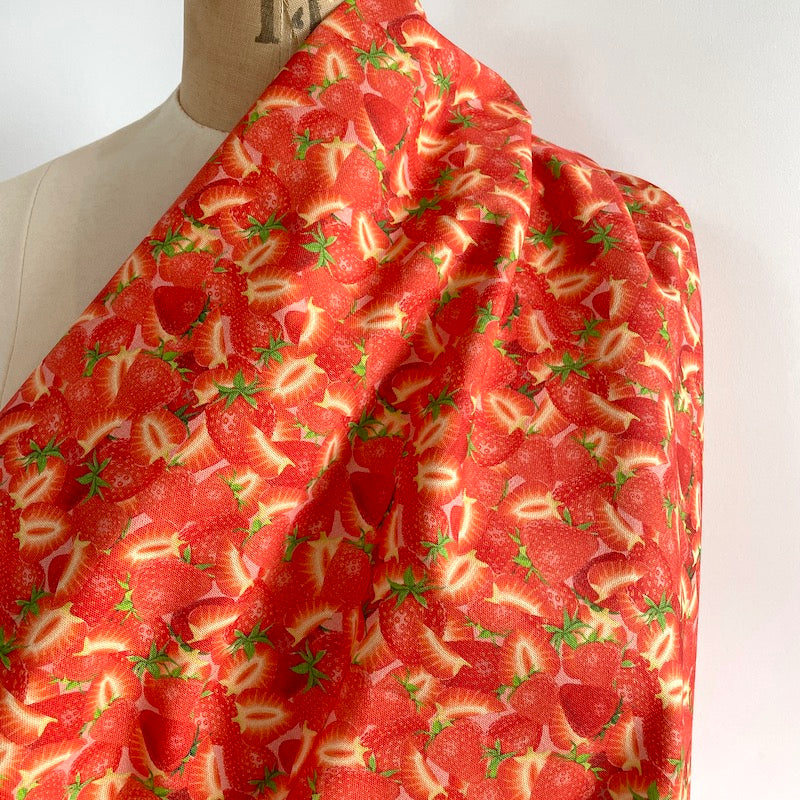 organic cotton Strawberry canvas