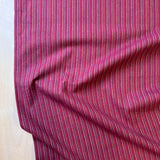 Diamond Textiles - Brushed Yarn-Dyed Cotton - Hampshire Stripe - Cranberry
