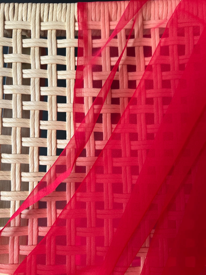 Deadstock - Silk Chiffon - Red