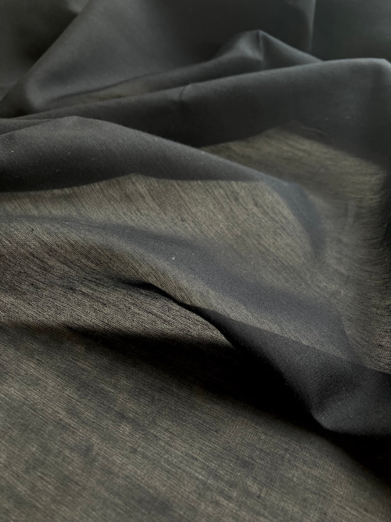Deadstock - Silk Cotton Blend - Black