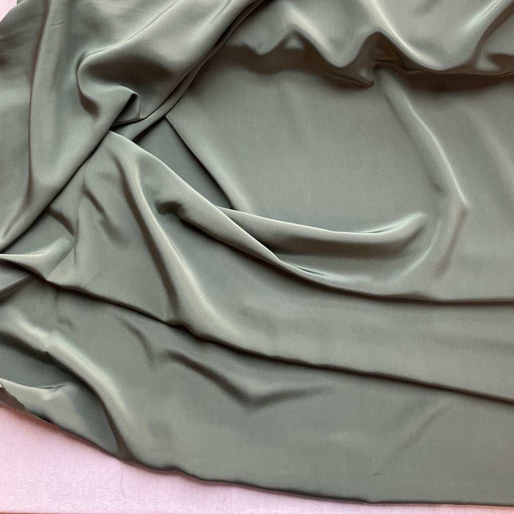 Deadstock - Silk Crepe de Chine - Olive
