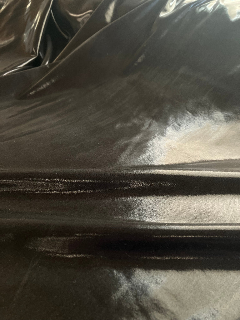 Close-up of a black fabric.