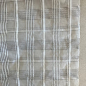 Organdy - Silk Cotton Blend - Plaid Check - Black and White