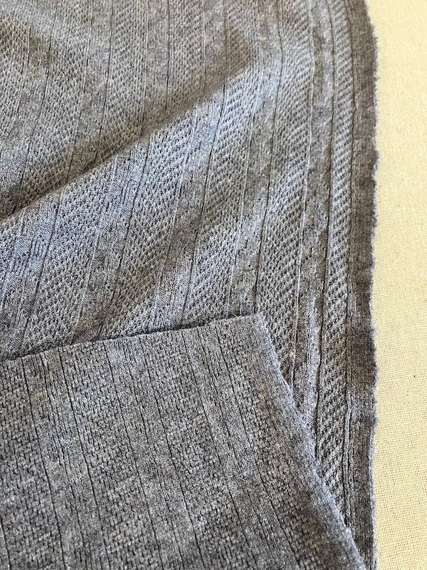 Camilla Sweater Knit - Rayon Blend - Heather Slate