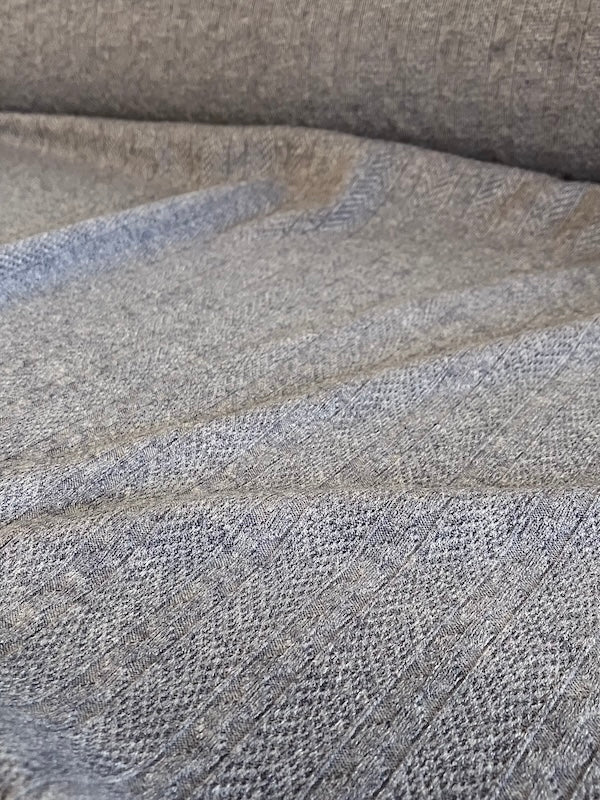 Camilla Sweater Knit - Rayon Blend - Heather Slate