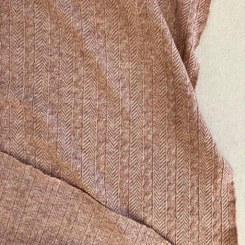 Camilla Sweater Knit - Rayon Blend - Rose