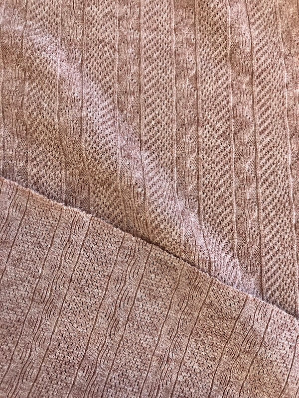 Camilla Sweater Knit - Rayon Blend - Rose