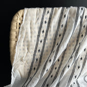 Hokkoh - Embroidered Cotton - Black on White