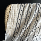 Hokkoh - Embroidered Cotton - Black on White
