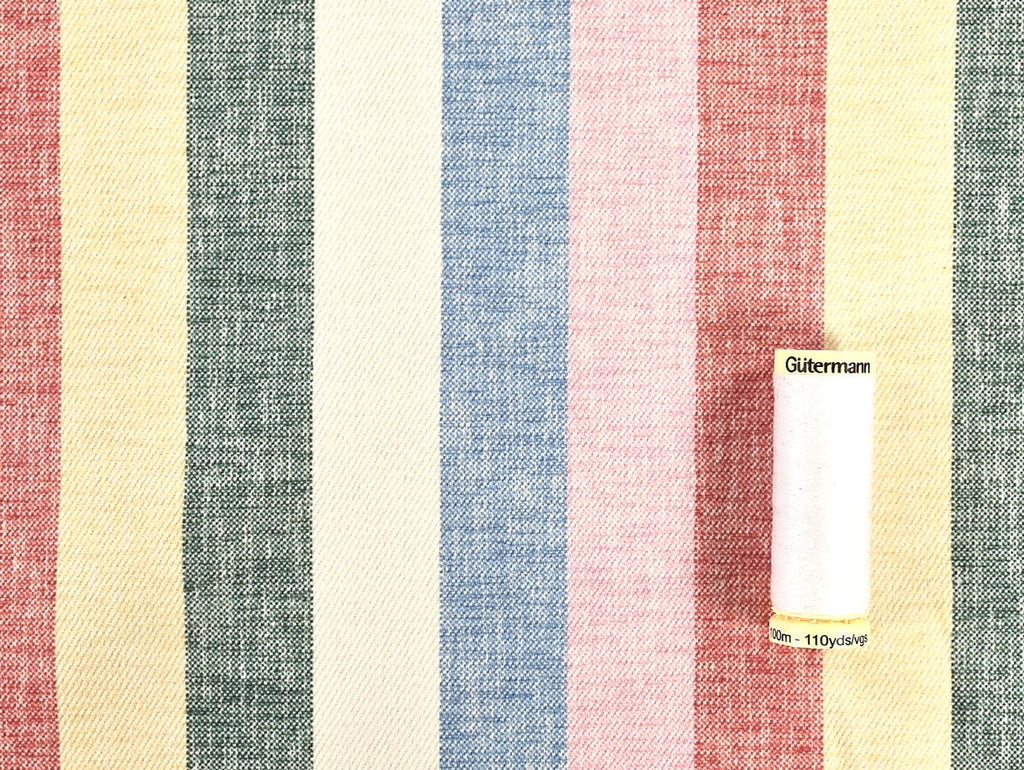 Fabric Godmother - Cotton Denim - Presley Stripe - Multi