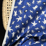 Orimono - Cotton Sheeting - Animal Toss - Royal