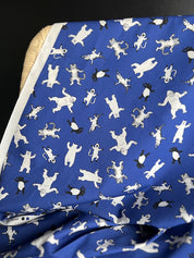 Orimono - Cotton Sheeting - Animal Toss - Royal