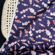 Kokka - Cotton Lawn - Sweets - Navy
