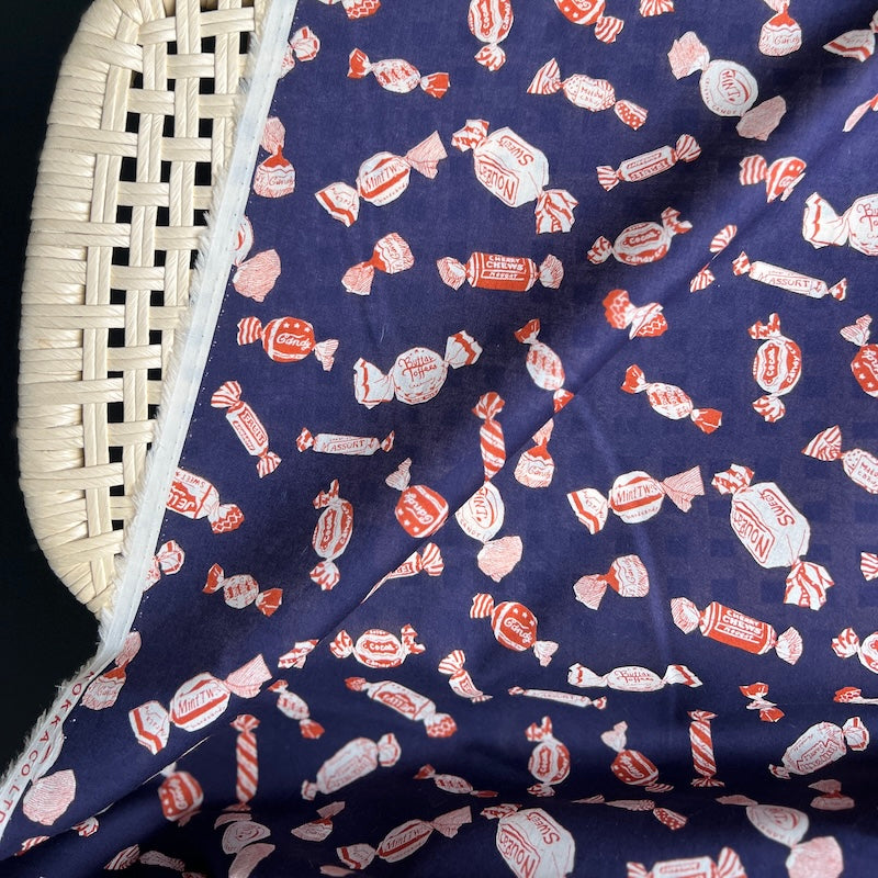 Kokka - Cotton Lawn - Sweets - Navy