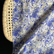Hokkoh - Cotton Lawn - Watercolor Floral - Periwinkle and Tan
