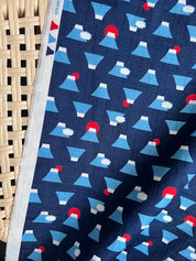 Cosmo - Cotton Dobby - Mt Fuji - Indigo