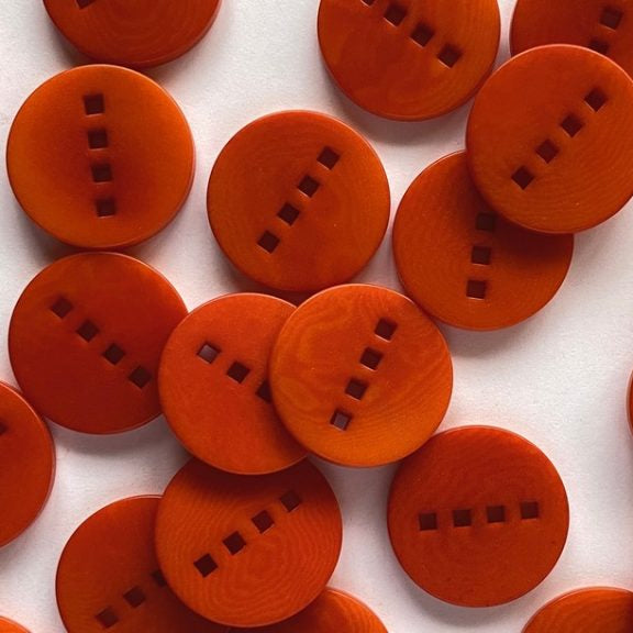 Textile Garden - Corozo Button with Four Holes - 18mm - Various Colors