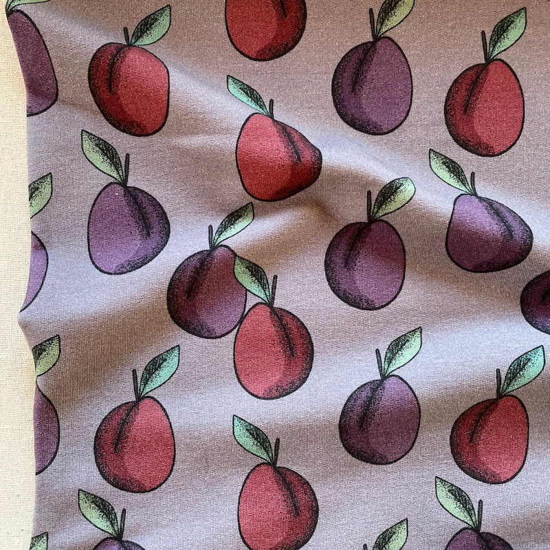 Elvelyckan - Organic Cotton French Terry - Plums - Violet