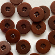 Textile Garden - Flat-Rim Corozo Button - 15mm - Various Colors