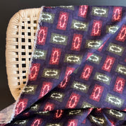 Deadstock - Double Weave Printed Cotton Jacquard - Plankton - Purple