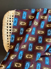 Deadstock - Double Weave Printed Cotton Jacquard - Plankton - Brown