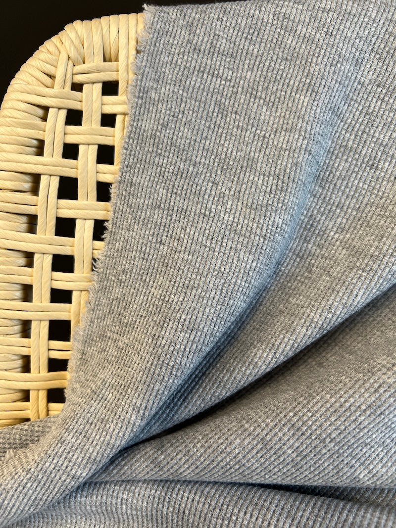 Deadstock - Waffle Knit - Heather Gray