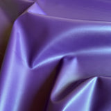 Deadstock - Faux Stretch Leather - Aubergine Purple
