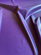 Deadstock - Faux Stretch Leather - Aubergine Purple