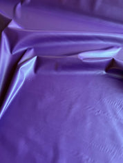 Deadstock - Faux Stretch Leather - Aubergine Purple