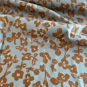 Hokkoh - Brushed Cotton Viella - Flowers - Caramel on Cloud