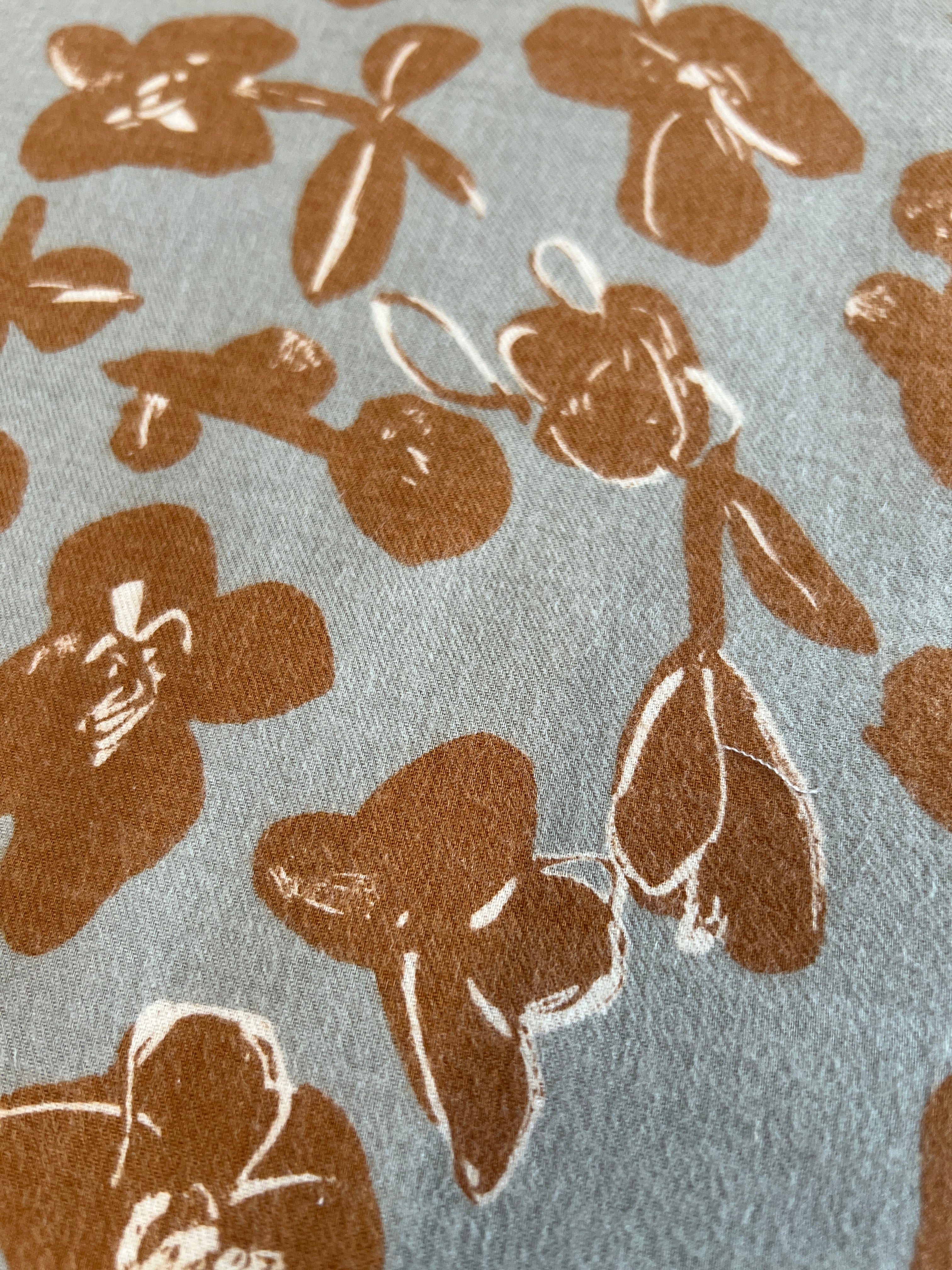 Hokkoh - Brushed Cotton Viella - Flowers - Caramel on Cloud