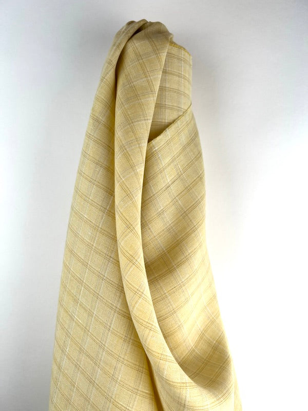 Lino Textile - Linen - Plaid - Yellow