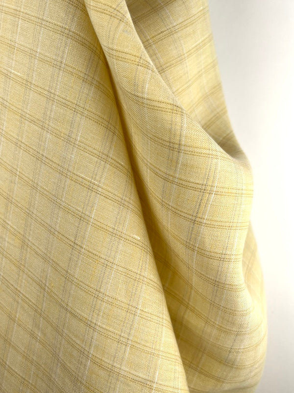 Lino Textile - Linen - Plaid - Yellow