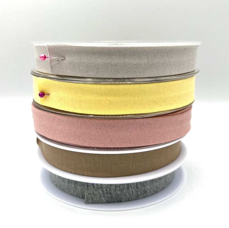 Knit Bias Tape - Cotton - 20mm (3/4") - Various Colors